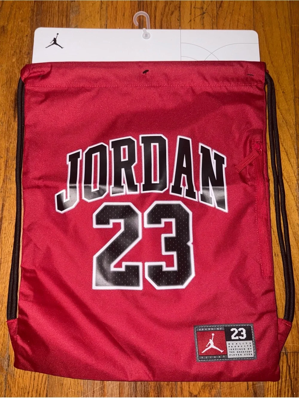 *new* Jordan Red and Black Jersey Gym Sack
